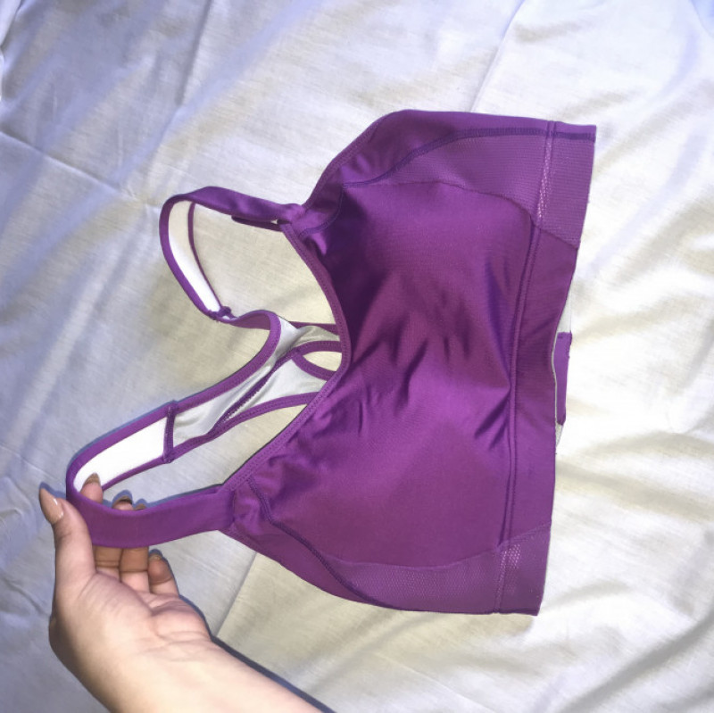 Sexy purple sports bra